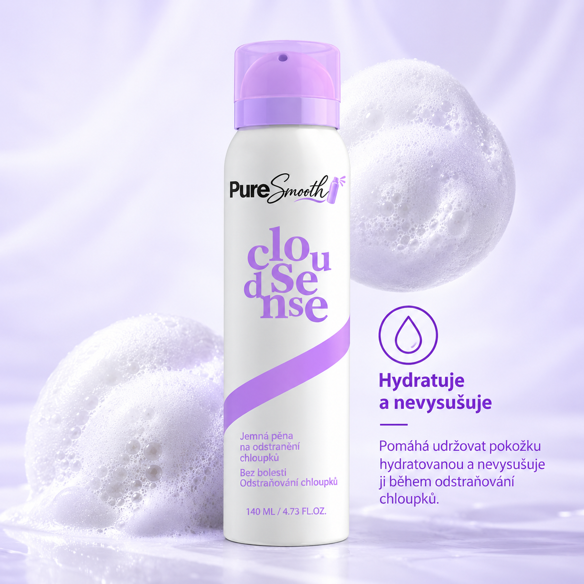 PureSmooth: Hydratační sprej pro šetrné odstranění chloupků